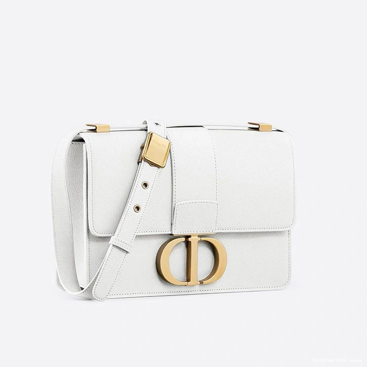 Cheap Calfskin 30 Dior Montaigne Bag Grained White 0818 Luxury